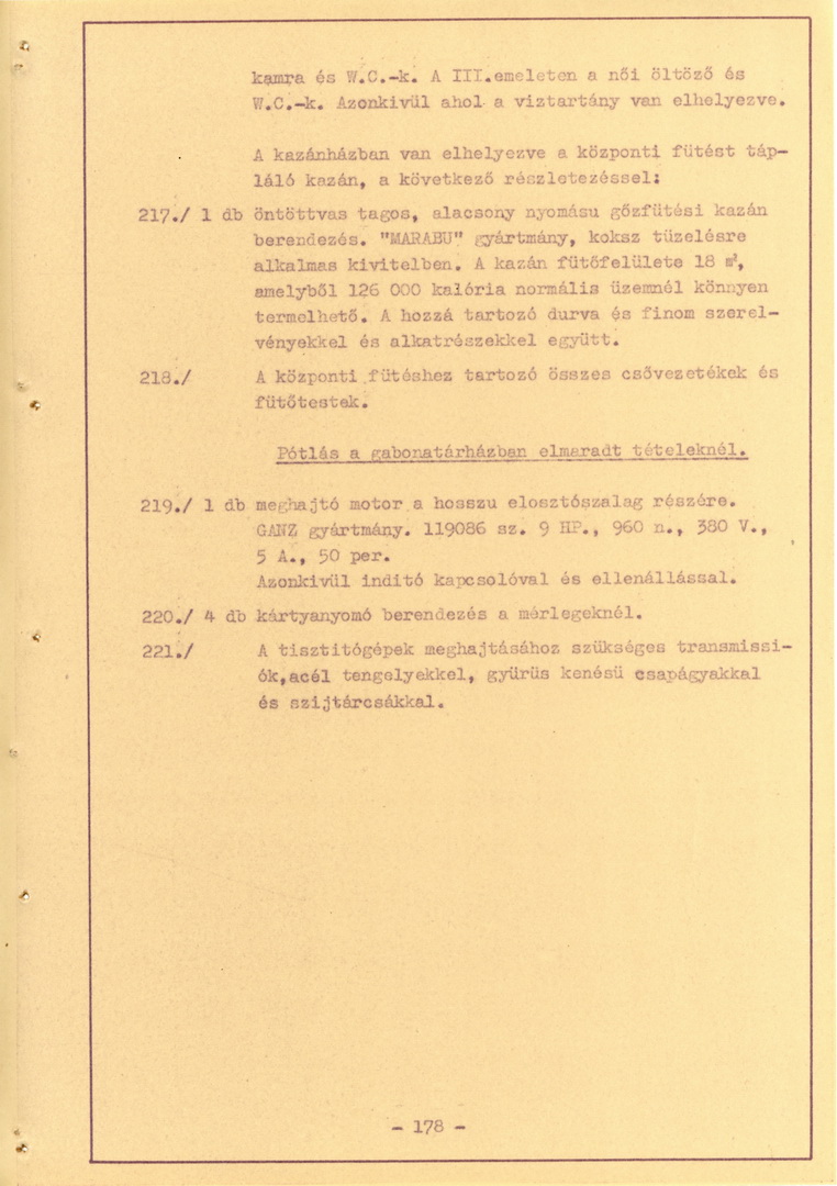 MAHART Nemzeti és Szabadkikötő leírása, 1960-61_180