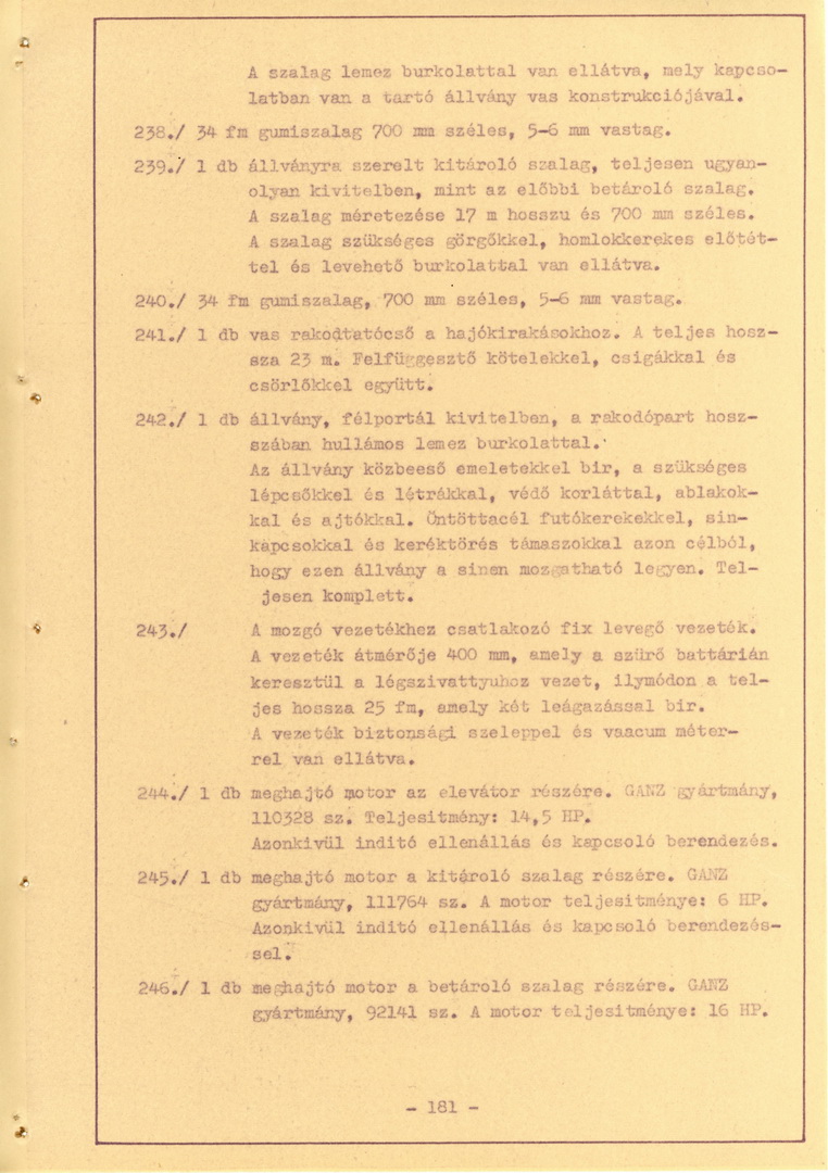 MAHART Nemzeti és Szabadkikötő leírása, 1960-61_183