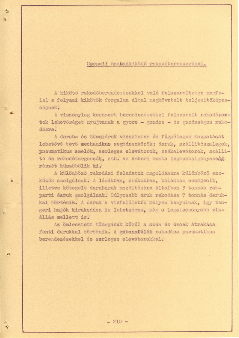 MAHART Nemzeti és Szabadkikötő leírása, 1960-61_212