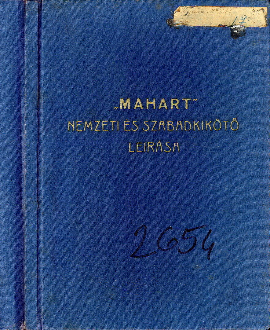 MAHART Nemzeti és Szabadkikötő leírása, 1960-61_1